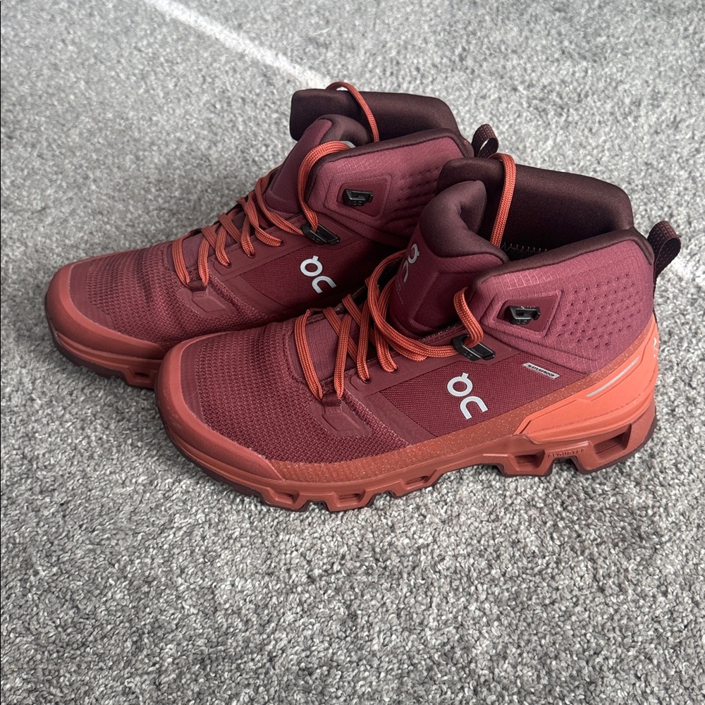 On Running Maroon Trail Shoes